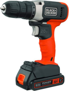 Black Decker Furadeira e Parafusadeira Sem, Parafusadeira com Luz de Led, Potência e Versatilidade, Modelo CD702C1, 20V