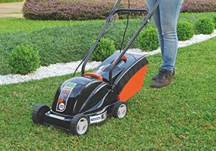 Cortador De Grama Elétrico CE35M2 - Tramontina, Diâmetro de Corte de 350mm, Coletor Rígido e Chassi Metálico, 1300W, 220V 