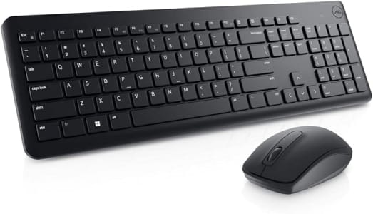 Dell - KM3322W, Teclado e Mouse sem fio, Preto