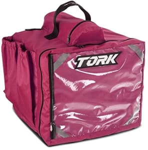 Baú Tipo Mochila Térmica Pizza 45 Litros Pro Tork - Rosa