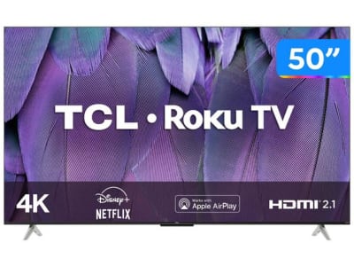 Smart TV 50” 4K LED TCL RP630 Wi-Fi Bluetooth - 3 HDMI 1 USB - Magazine Ofertaesperta