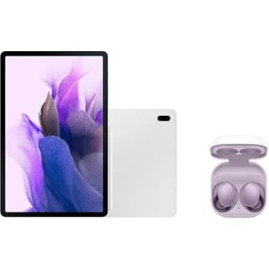 Tablet Galaxy Tab S7 FE Prata + Fone de Ouvido Galaxy Buds2 - Violeta