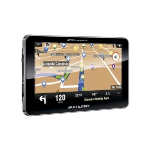 Gps Automotivo Multilaser Gp038 Tela 7" Sistema Sygic 2500 Cidades Navegáveis Conexões Tv e Rádio FM