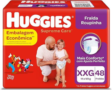 Fralda Huggies Roupinha Supreme Care XXG - 48 Unidades