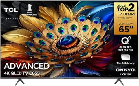 Tcl Qled Tv 65” C655 4k Uhd Google Tv Dolby Vision Atmos