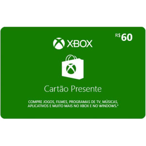 Gift Card Xbox: 60 Reais - Código Digital