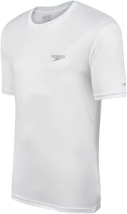 Speedo T-shirt Basic Interlock Uv50, Camiseta Manga Curta Feminino, Branco (White), GG