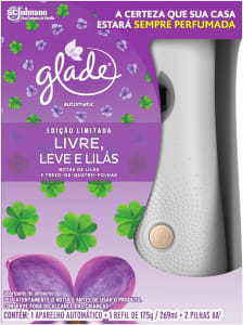 Glade Desodorizador Automatic Spray Aparelho + Refil Lilás Edição Limitada 269ml