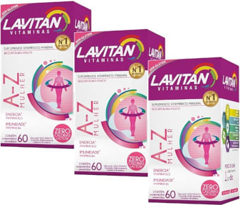 Kit 03 Lavitan AZ Mulher 60 Comprimidos