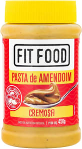  Pasta de Amendoim Cremosa Fit Food 450g 
