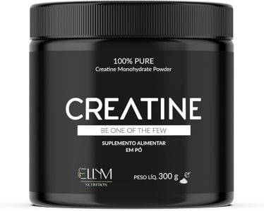 Creatina 300g Pura Monohidratada ELLYM NUTRITION Suplemento Alimentar Premium de Alto Rendimento 100% Pureza