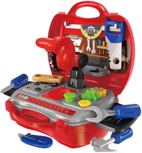 Maleta Workshop Jr Construtor Com 19 Itens Vermelho Multikids - Br773