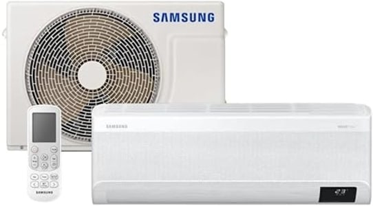 Ar-condicionado Split Inverter Samsung WindFree Sem Vento 18.000 BTUs Quente e Frio AR18ASHABWKNAZ Branco 220V Branco