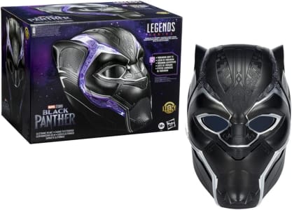 Capacete Eletrônico Marvel Legends Series Ajustável Pantera Negra - F3453 - Hasbro