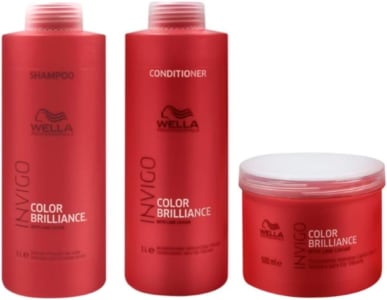 Kit Shampoo Condicionador E Máscara Wella Collor Brilliance Invigo