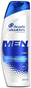 2 unidades - Shampoo De Cuidados Com A Raiz Head & Shoulders Men 3 Em1 200Ml, Head & Shoulders 