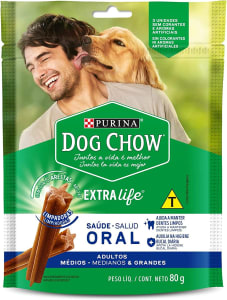 3 Unidades de Petisco Para Cães Nestlé Purina Dog Chow 80g