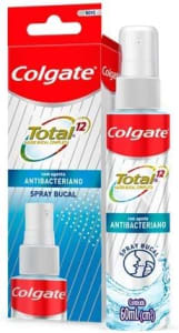 2 Unidades Spray Bucal Colgate Total 12 Com Agentes Antibacterianos - 60ml Cada