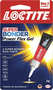 Loctite Super Bonder Power Gel, Cola Transparente Com Fórmula Especial Flexível