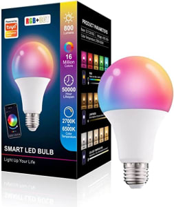 Lâmpada Inteligente Bluetooth Bulbo E27 Rgb Smart Life Tuya