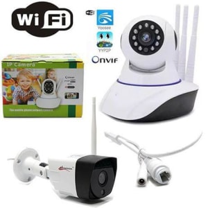 Câmera IP Wifi 3 Antenas Hd 720p App Onvif Noturna - zem - Magazine Ofertaesperta