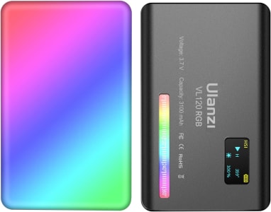 Luz de Vídeo LED ULANZI VL120 RGB Light Portátil Recarregável, USB-C