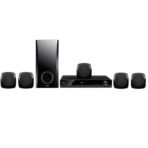 Home Theater LG DH4130S 5.1 Canais com DVD Player, Karaokê, Entrada USB e Cabo HDMI – 330 W