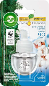 Refil para Difusor Elétrico Bom Ar Lirio Branco e Algodão 16ml