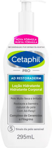 Cetaphil Pro AD Restoraderm Loção Hidratante Hipoalergênica 295ml