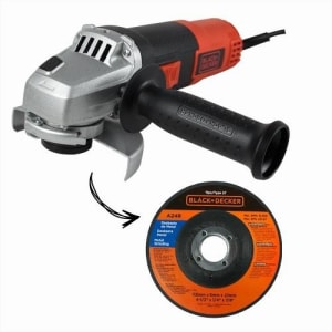 Esmerilhadeira Angular 4.1/2" 820 Watts Rotação De 11.000 Rpm G720 Black + Decker (110v)