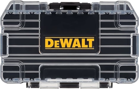 Caixa de ferramentas DEWALT ToughCase DWASTCASEBLK, preto/transparente