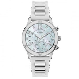 Relógio Guess Feminino Borracha Branca 92740L0GSNU1