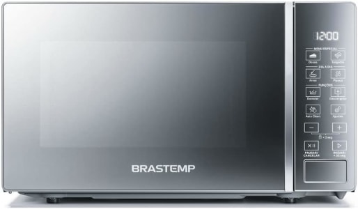 Micro-ondas Brastemp 20 Litros cor Inox Espelhado com Funções Pré-preparo - BMS20AR 110V