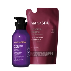 Combo Nativa SPA: Loção Noturna Orquídea Noire 400ml + Refil Loção Hidratante Corporal Ameixa Negra 400ml