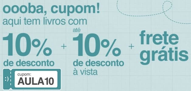 10% de Desconto em Livros Didáditos, Idiomas e Dicionários com o Cupom AULA10 na Americanas!  