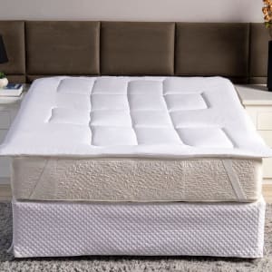 Pillow Top Protetor De Colchão Cama Casal Box Toque Macio Branco