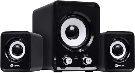 CAIXA DE SOM 2.1 STANDARD WAY 11W SUBWOOFER + 2 CAIXAS SATELITE - VINIK - CXST11W - PRETO