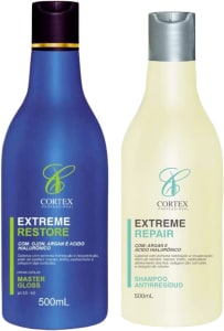  Kit Progressiva Com Formol Extreme Restore 500ml Cortex Professional 