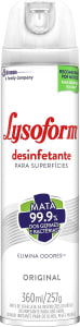 Lysoform Original, Desinfetante Aerossol, Desinfetante para superfícies, 360ml