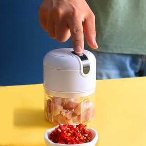 Mini Moedor e Processador de alimentos sem fio Recarregavel para alho, suco e vegetais