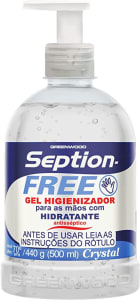 Gel Higienizador Para Mãos Seption-Free Crystal 500 Ml, Fiorucci