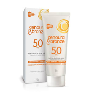 Protetor Solar Facial Diário Cenoura & Bronze Toque Seco FPS50 50g