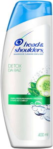 2 Unidades — Head & Shoulders - Shampoo Detox Da Raiz, Shampoo Anticaspa, Limpa E Hidrata, Controle De Caspa, 400 Ml