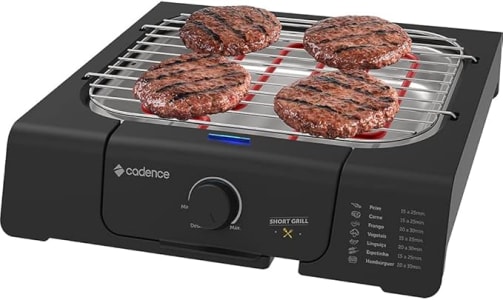 Churrasqueira Grill Eletrica Cadence Short, 1200W, Preto, 220V, GRL805