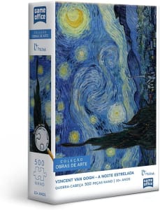 Vincent Van Gogh: A Noite Estrelada - Quebra-cabeça - 500 peças nano - Toyster Brinquedos