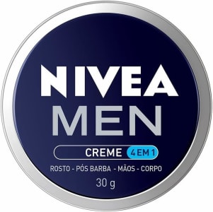 2 Unidades — NIVEA MEN Creme 4 em 1 30g - Hidratação intensa, evita ressecamento, com vitamina E, textura creme, rápida absorção