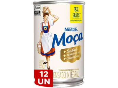 Leite Condensado Nestlé Integral Moça Lata 395g - 12 Unidades - Leite Condensado - Magazine OfertaespertaLogo LuLogo Magalu