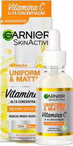  Sérum Facial Antimarcas Garnier Uniform & Matte Vitamina C, 15ml 