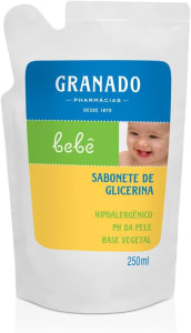 10 Unidades Sabonete Líquido Granado Bebê Tradicional Refil - 250ml