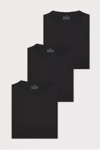 Kit 3 Camisetas Masculinas Básicas Algodão Polo Wear Preto
